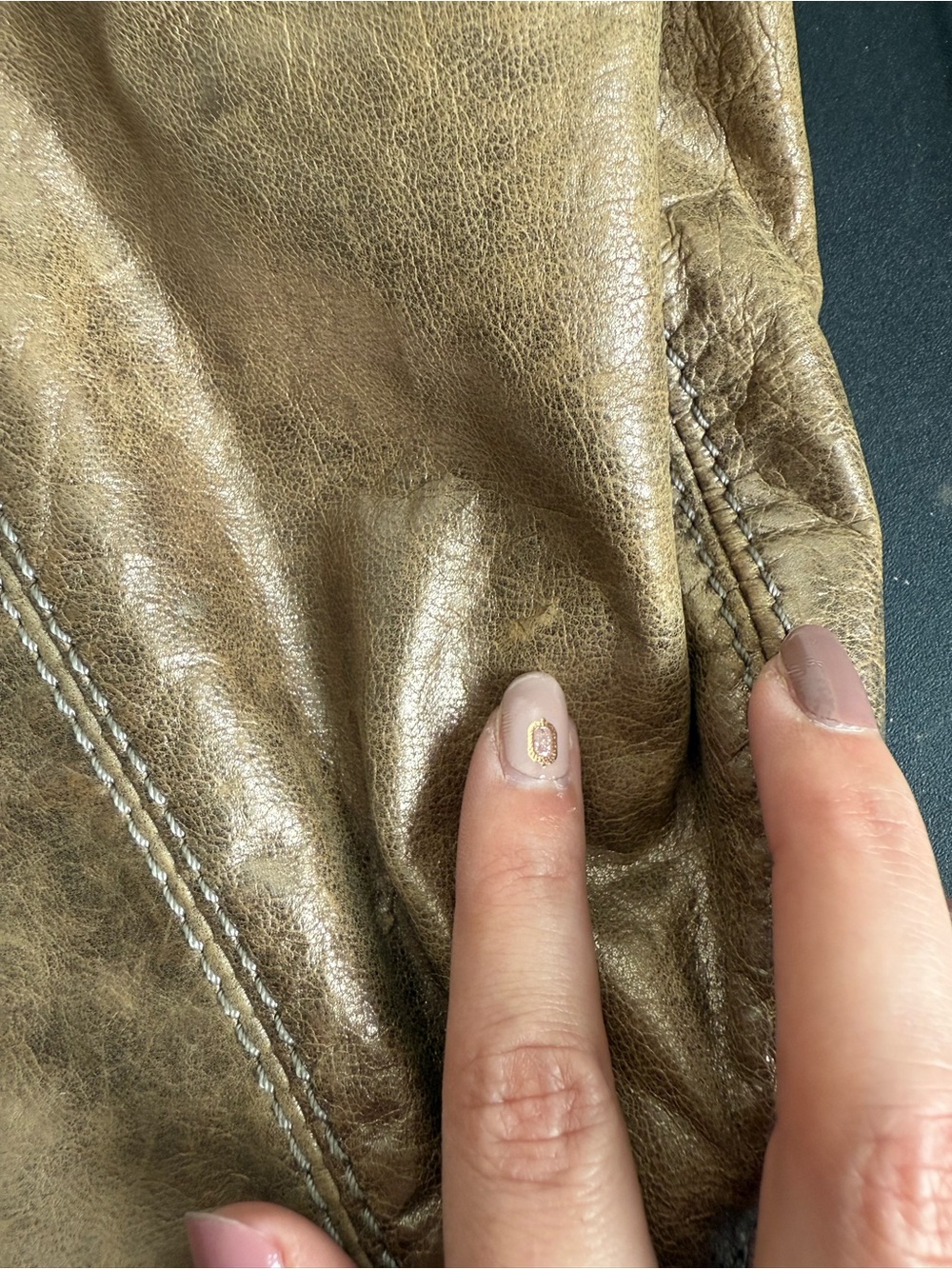 Michael Kors hobo metallic satchel purse project bag - Picture 9 of 14